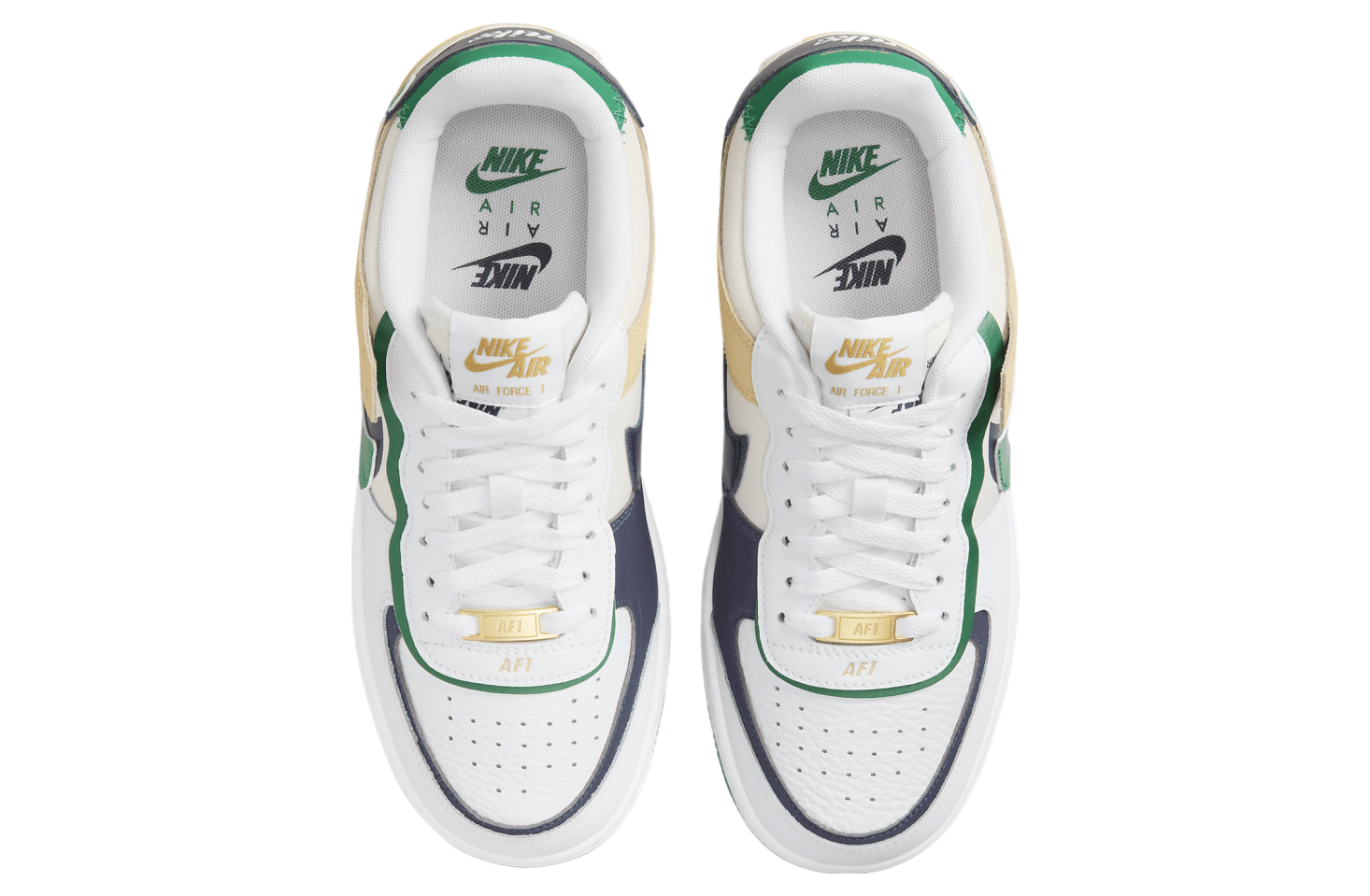 Nike Air Force 1 Shadow WMNS White / Malachite / Midnight Navy