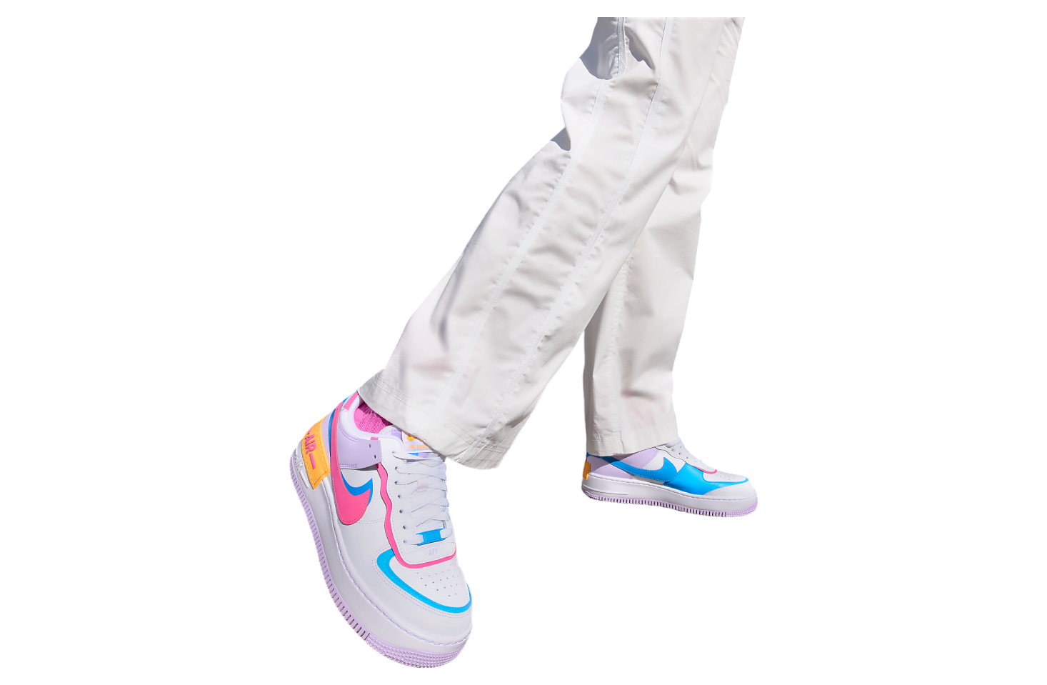 Nike Air Force 1 Shadow Wmns White / Photo Blue / Alchemy Pink