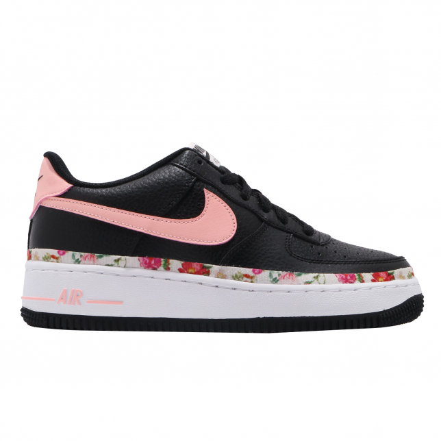 Nike Air Force 1 Vintage Floral GS Black Pink Tint - Aug 2019 - BQ2501001