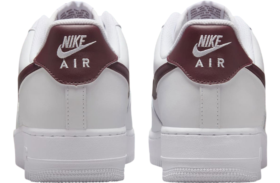 Nike Air Force 1 Wmns Low White / Burgundy Crush