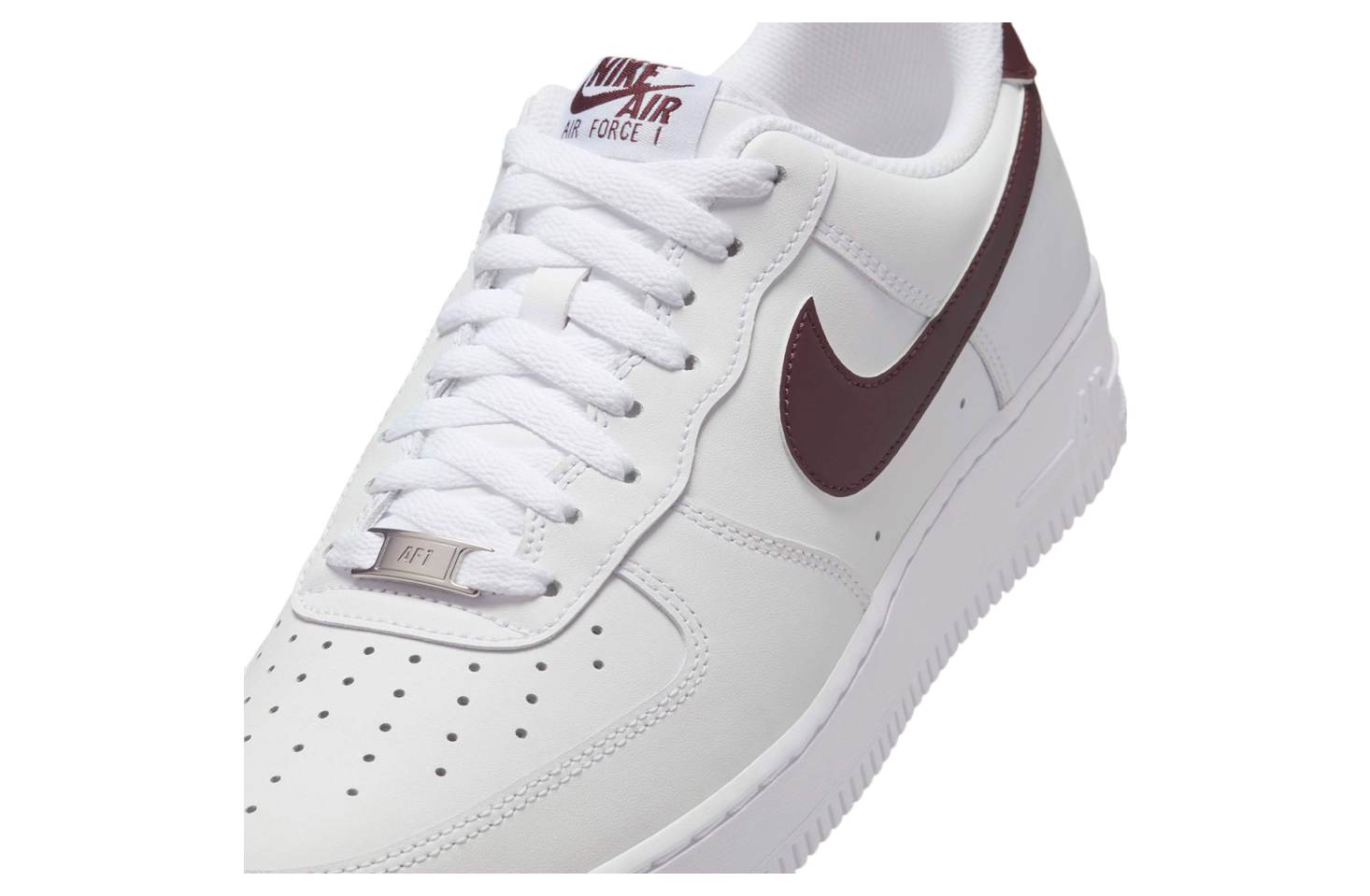 Nike Air Force 1 Wmns Low White / Burgundy Crush