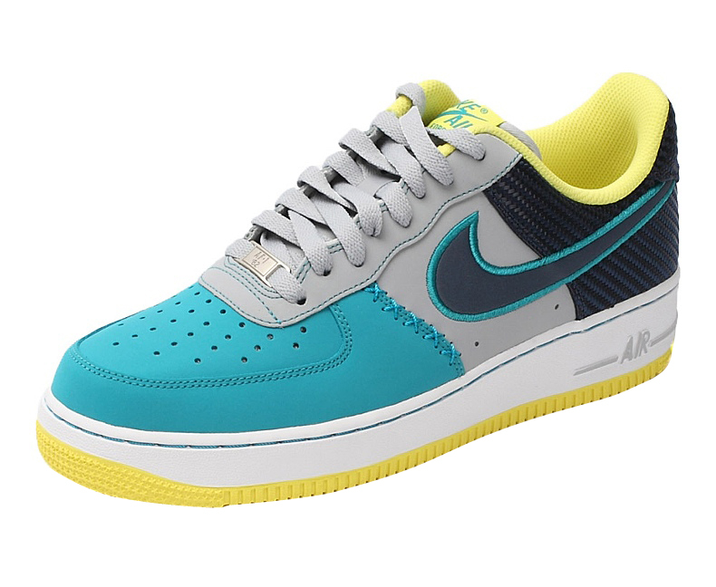 Nike Air Force 1 - Wolf Grey / Midnight Navy - Tropical Teal 488298039