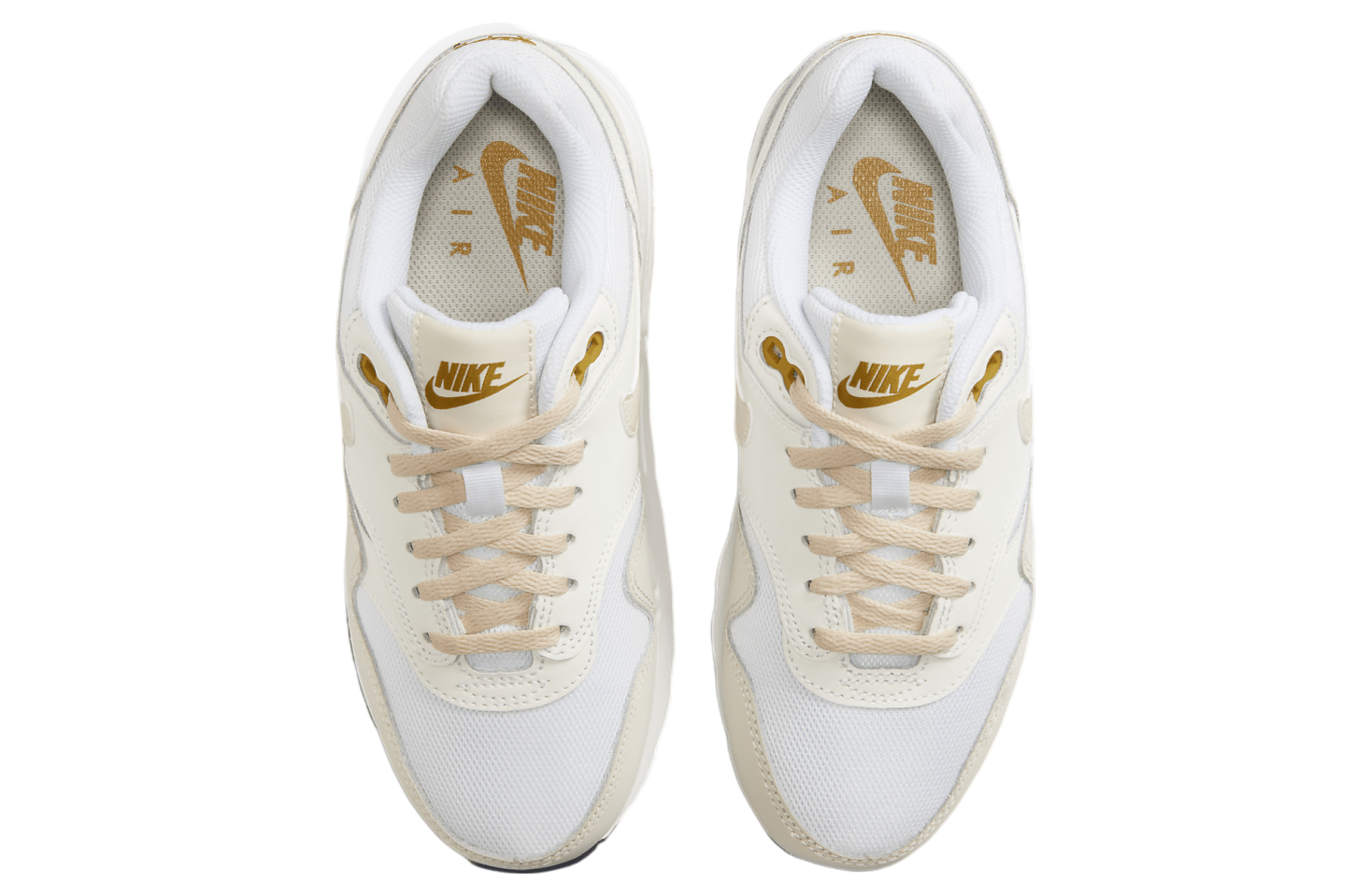 Nike Air Max 1 GS White / Bronzine