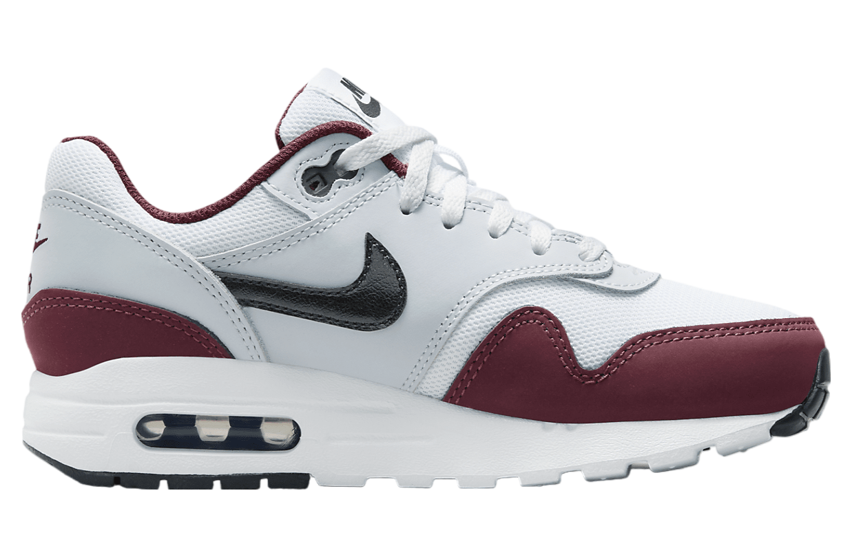 Nike Air Max 1 GS White / Dark Team Red