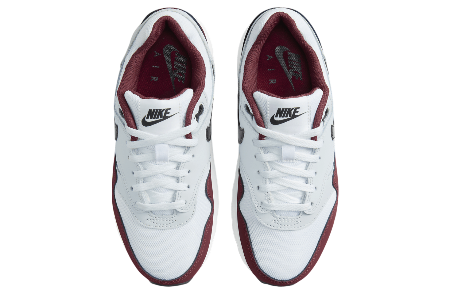 Nike Air Max 1 GS White / Dark Team Red