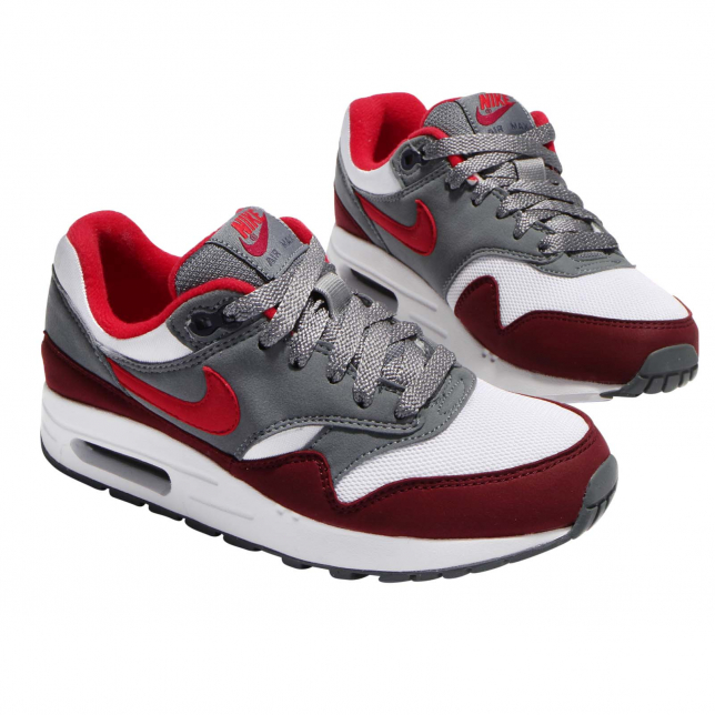 Nike Air Max 1 GS White University Red 807602109