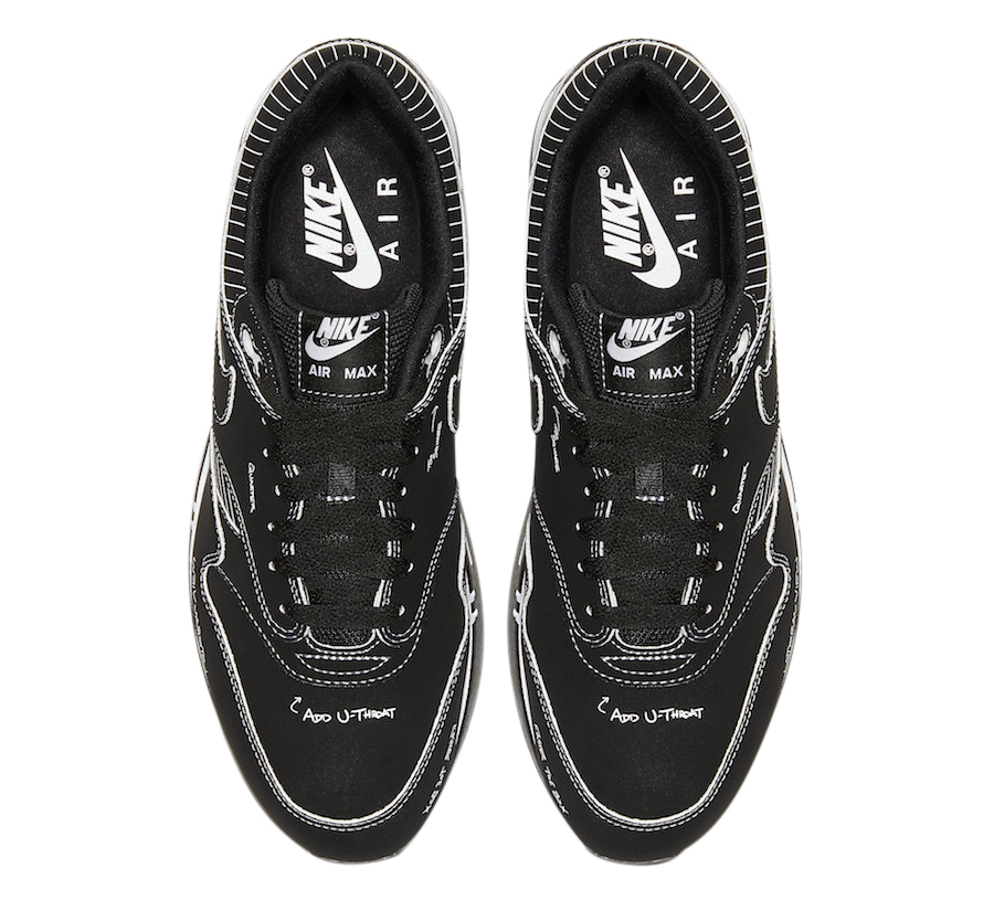 Nike Air Max 1 Sketch To Shelf WhiteBlack Mens Shoes All Sizes CJ4286  100  eBay
