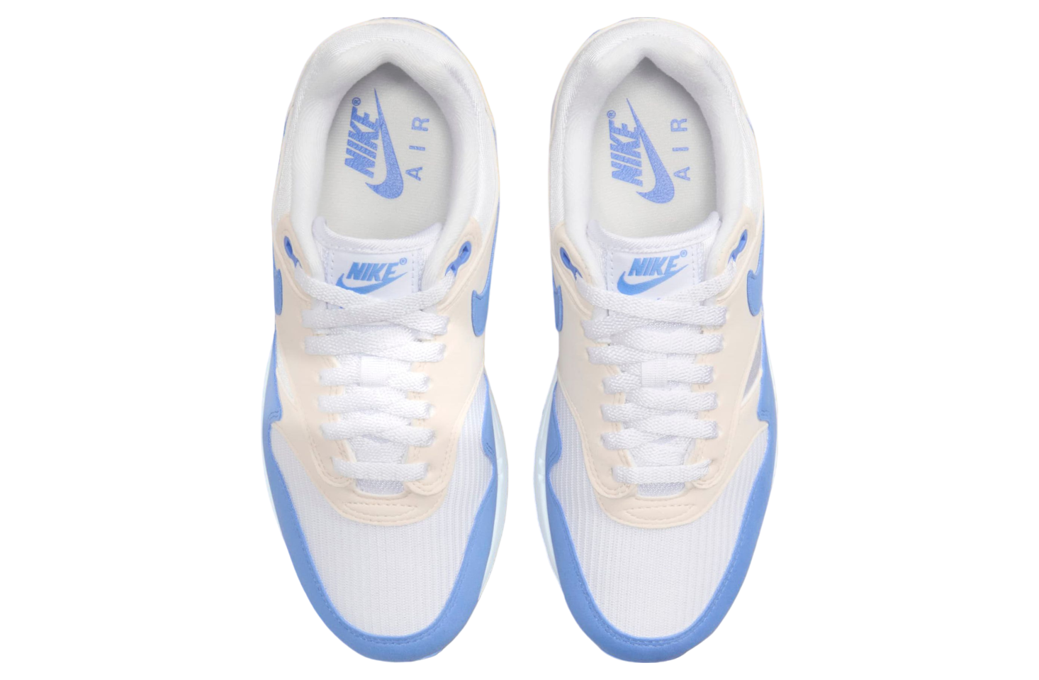 Nike Air Max 1 White / Royal Pulse