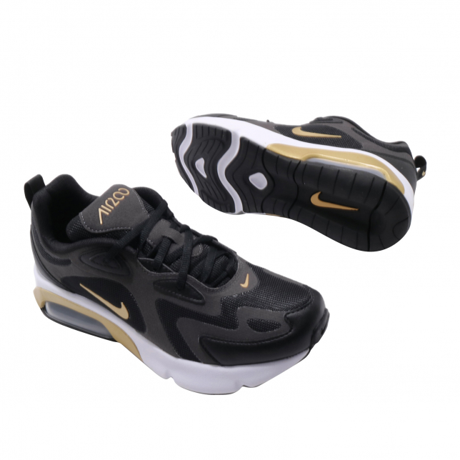 Nike Air Max 200 GS Black Metallic Gold AT5627003