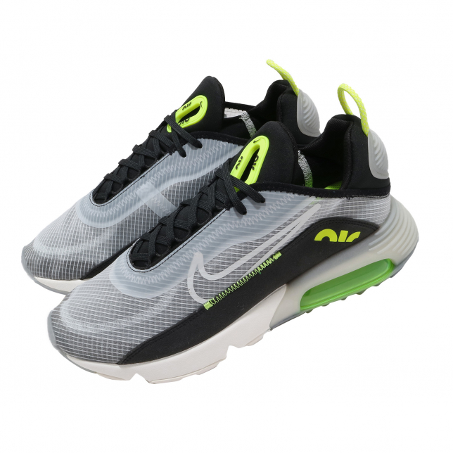 Nike Air Max 2090 Size 7 Mens White Cool Grey Volt Black Shoes