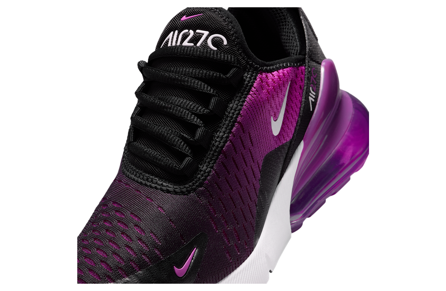 Nike Air Max 270 Gs Black / Vivid Purple