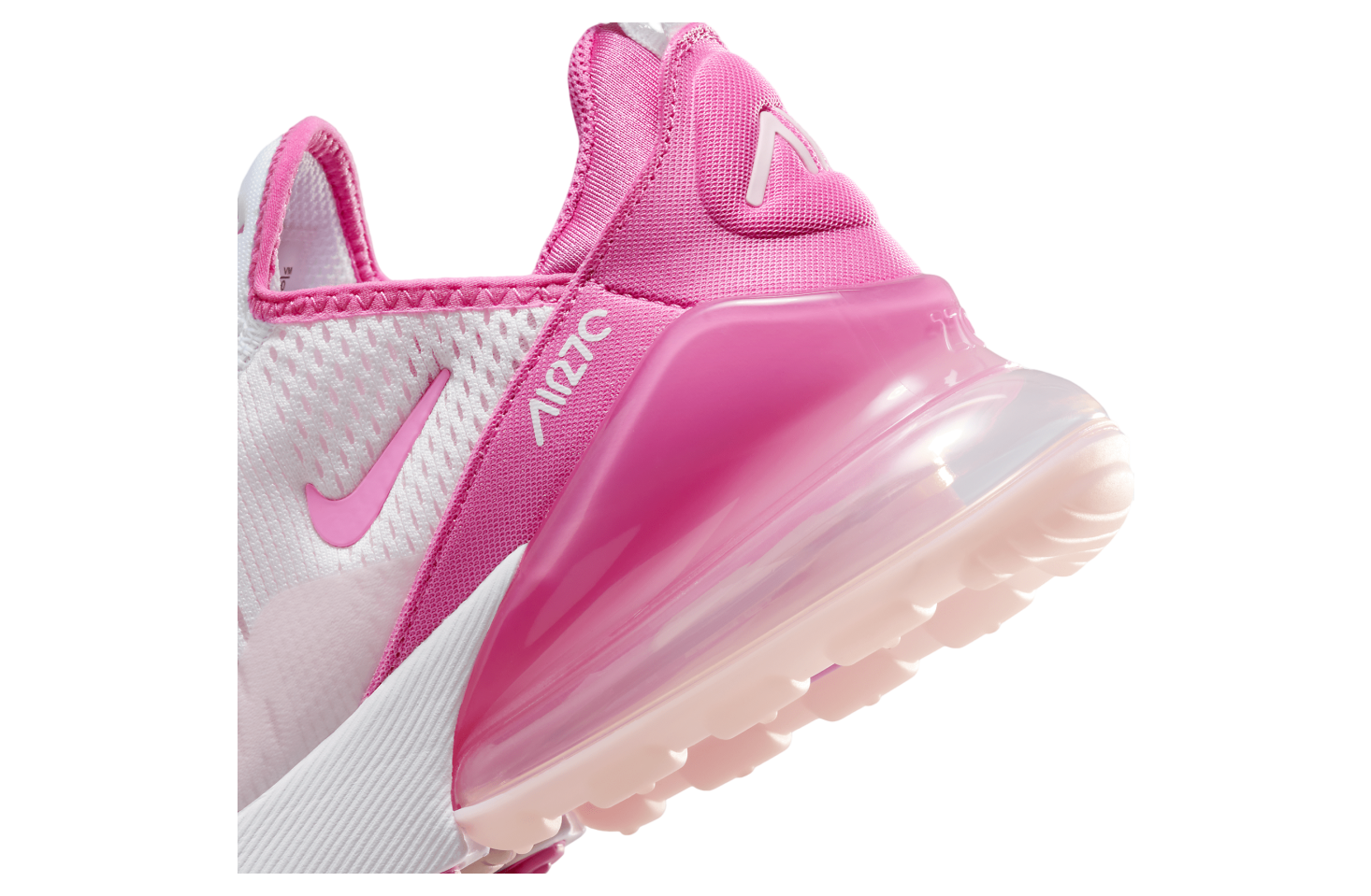 Nike air max 270 gs trainers pink foam white pink rise best sale