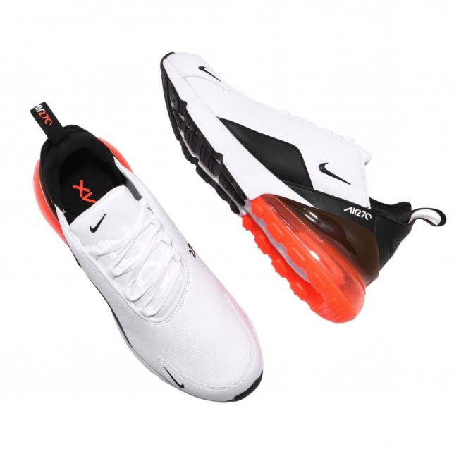 Air max 270 2024 premium leather white/black/red