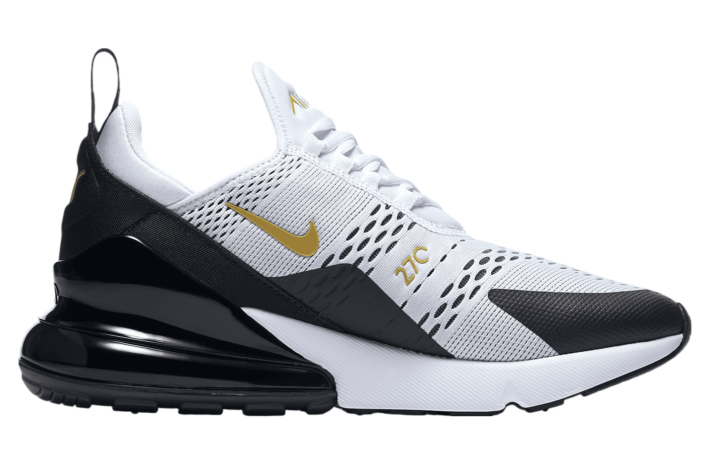 Nike Air Max 270 White / Black / Metallic Gold