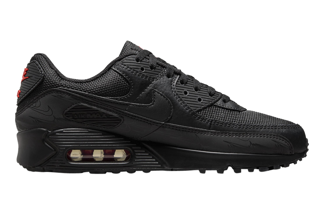 Nike Air Max 90 Black Reflective - Sep 2023 - DZ4504-003