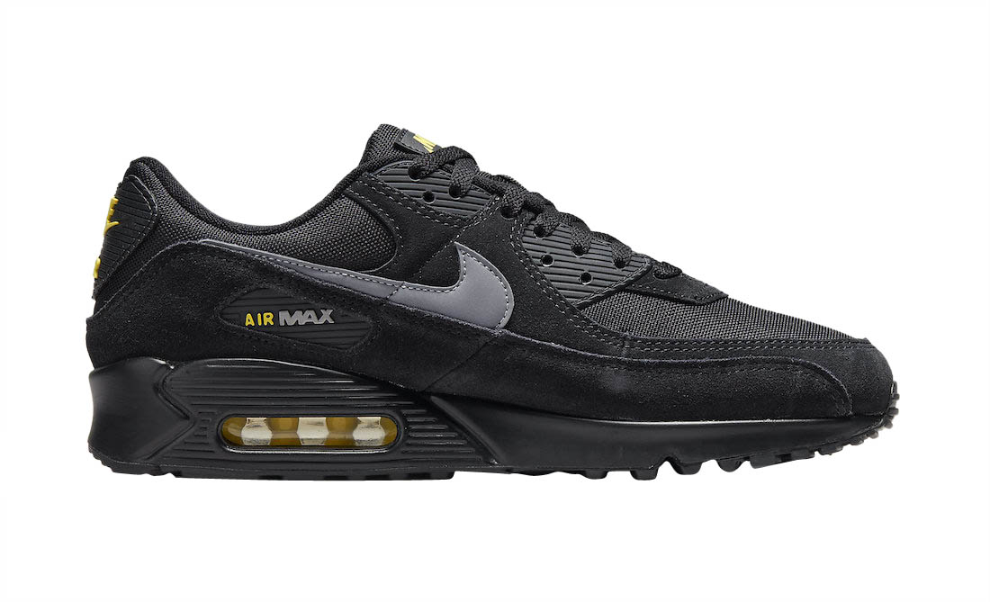 Nike Air Max 90 Black Yellow - Oct 2021 - DO6706-001
