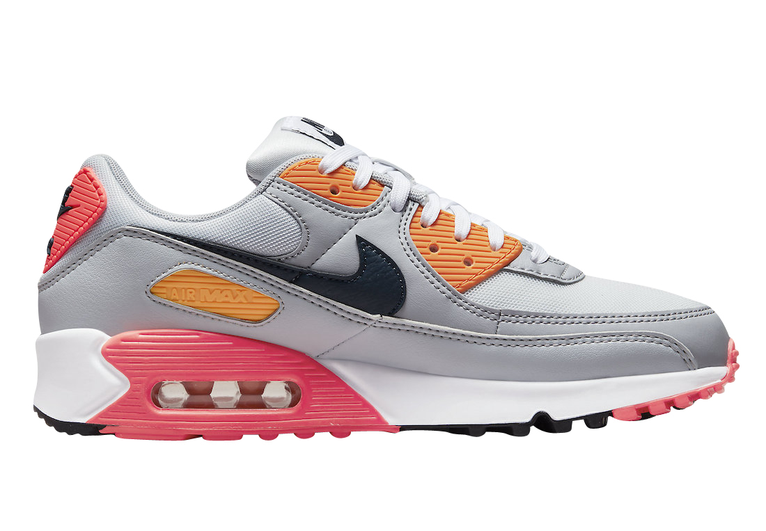 Nike Air Max 90 Grey Golden Yellow Infrared DH5072-001