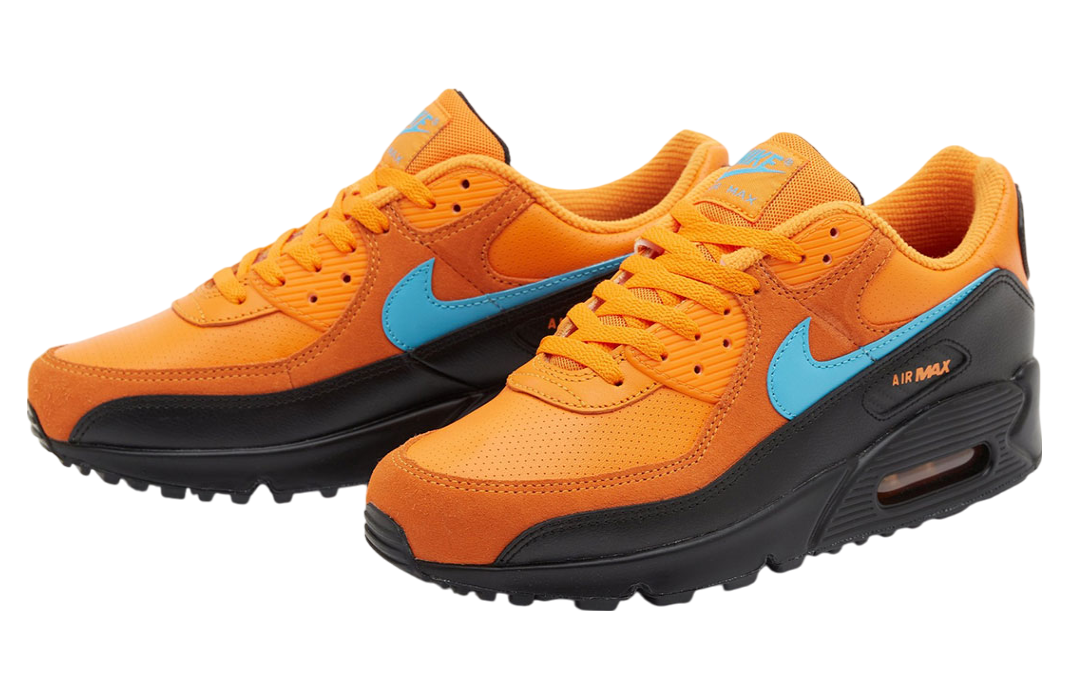 Nike Air Max 90 GS Mandarin / Blue Fury