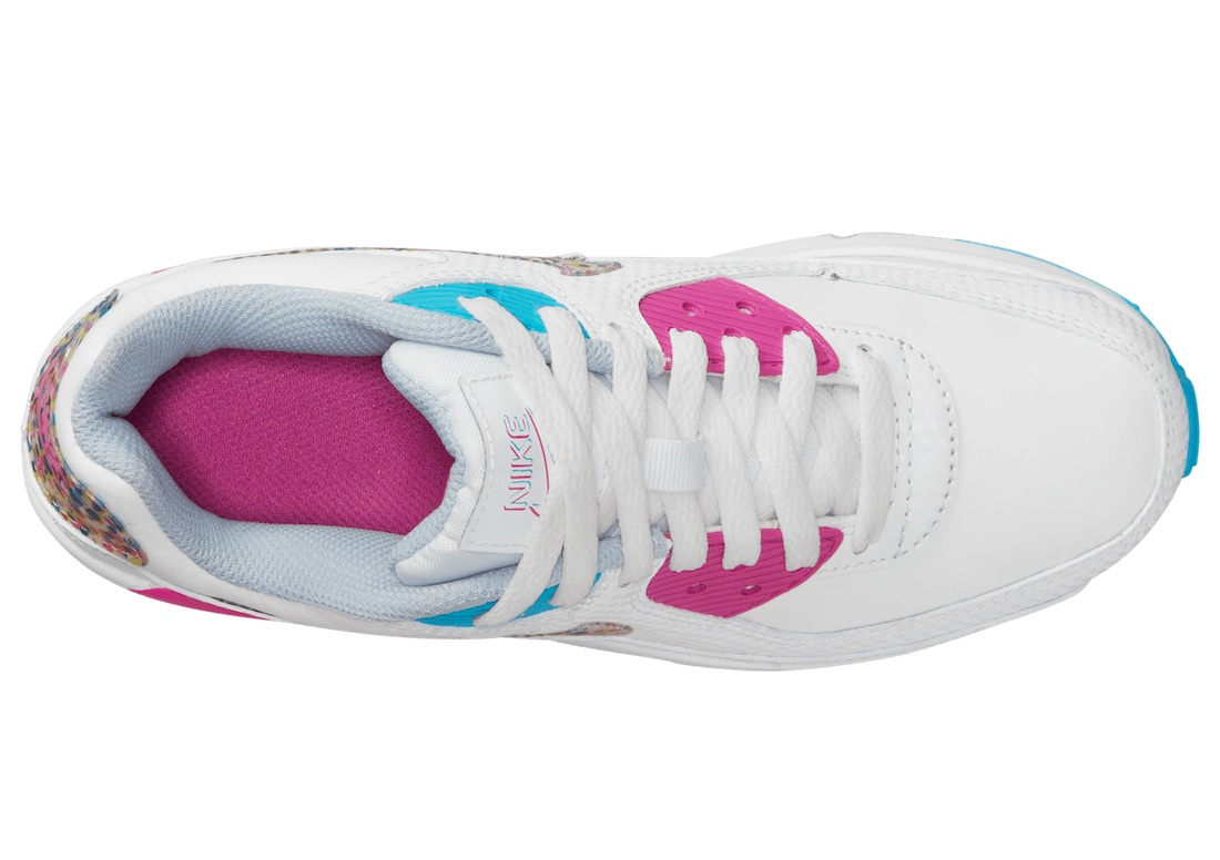 Nike Air Max 90 GS Polka Dots White Pink Blue DV1843-100