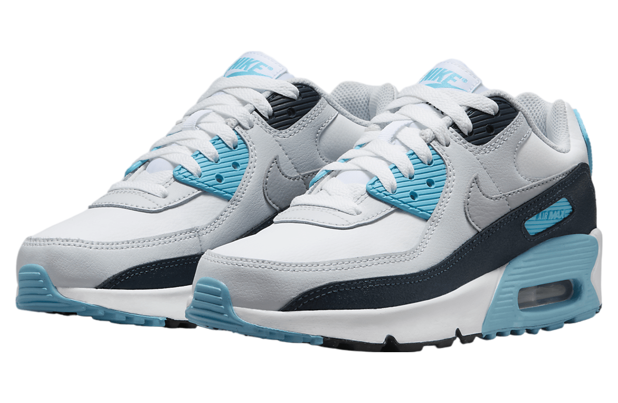 Nike Air Max 90 GS White / Baltic Blue