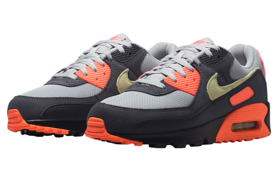 Nike Air Max 90 Light Smoke Grey / Hyper Crimson