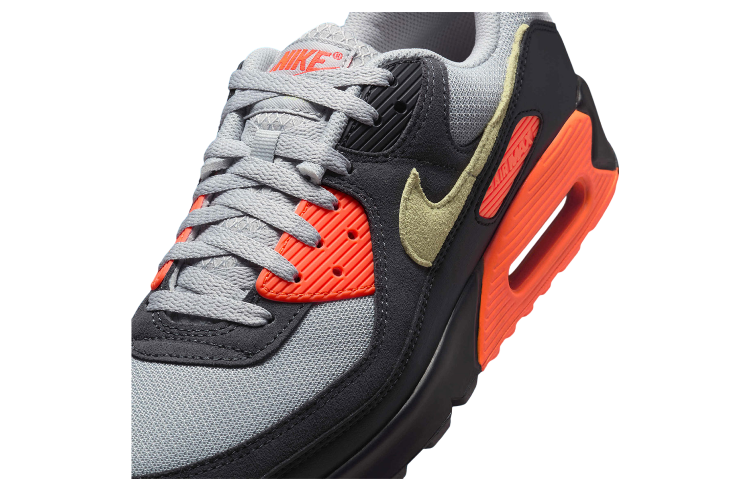 Nike Air Max 90 Light Smoke Grey / Hyper Crimson
