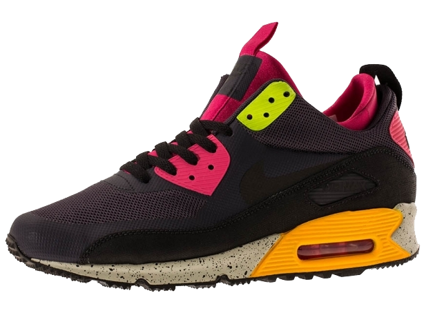 Nike Air Max 90 Sneakerboot NS - Gridiron / Pink Force - Volt 616314008