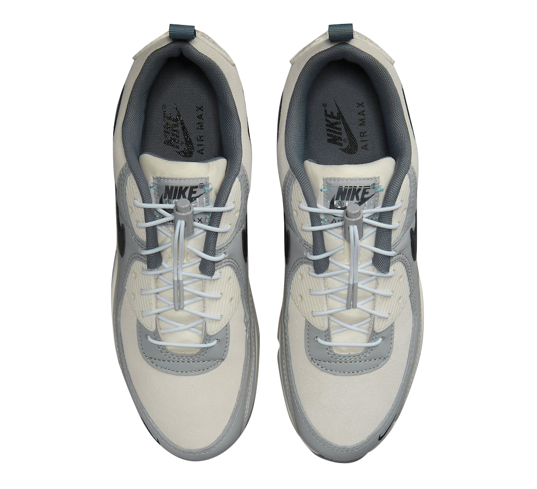 Nike Air Max 90 Toggle Cream Grey - Oct 2022 - DZ5167-077