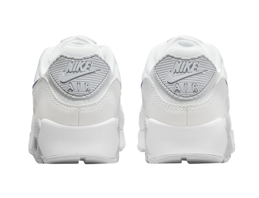 Nike Air Max 90 White Blue Light Grey DX0115-100 - KicksOnFire.com