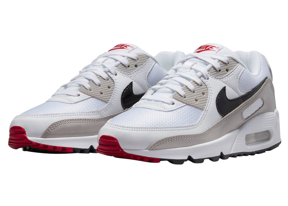 Nike air max red hotsell and white