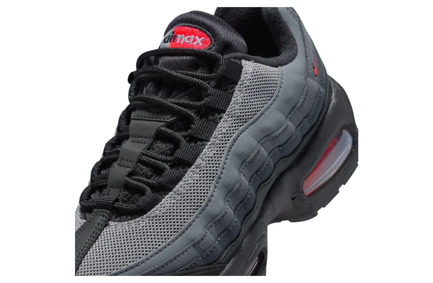 B★COOL Nike Air Max 95 NS GPX Big LOGO Grey VOLT Neon AJ7183 001