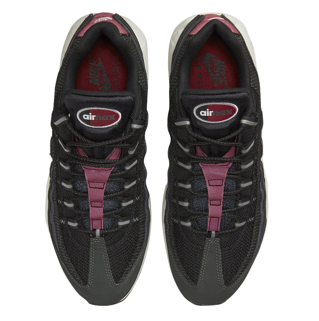 Nike Air Max 95 Black Grey Team Red - Sep 2022 - DQ3982-001