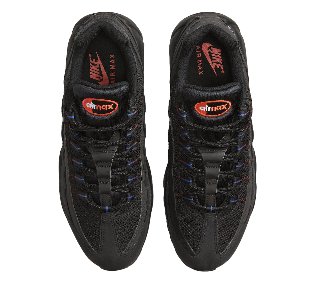 Nike Air Max 95 Black Orange Volt - Dec 2021 - DR8604-001