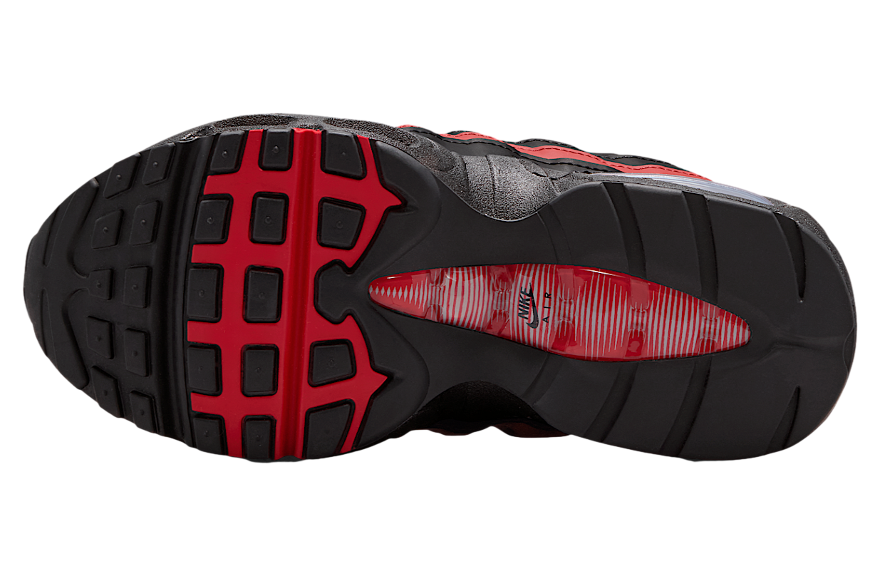 Nike Air Max 95 GS Black / Team Crimson
