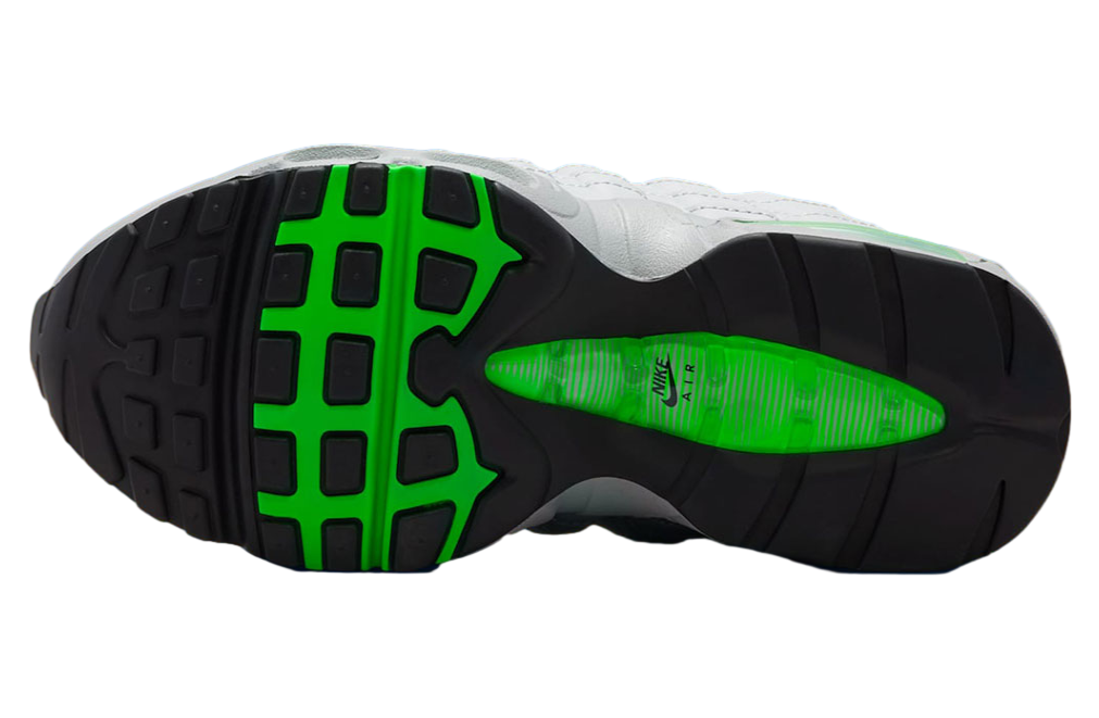 Nike Air Max 95 Gs Light Smoke Grey / Green Strike