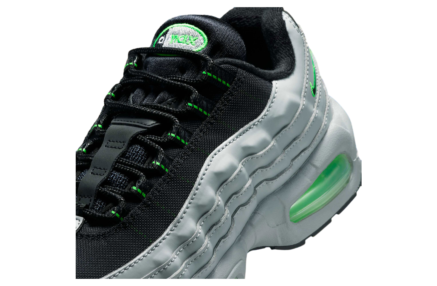 Nike Air Max 95 Gs Light Smoke Grey / Green Strike