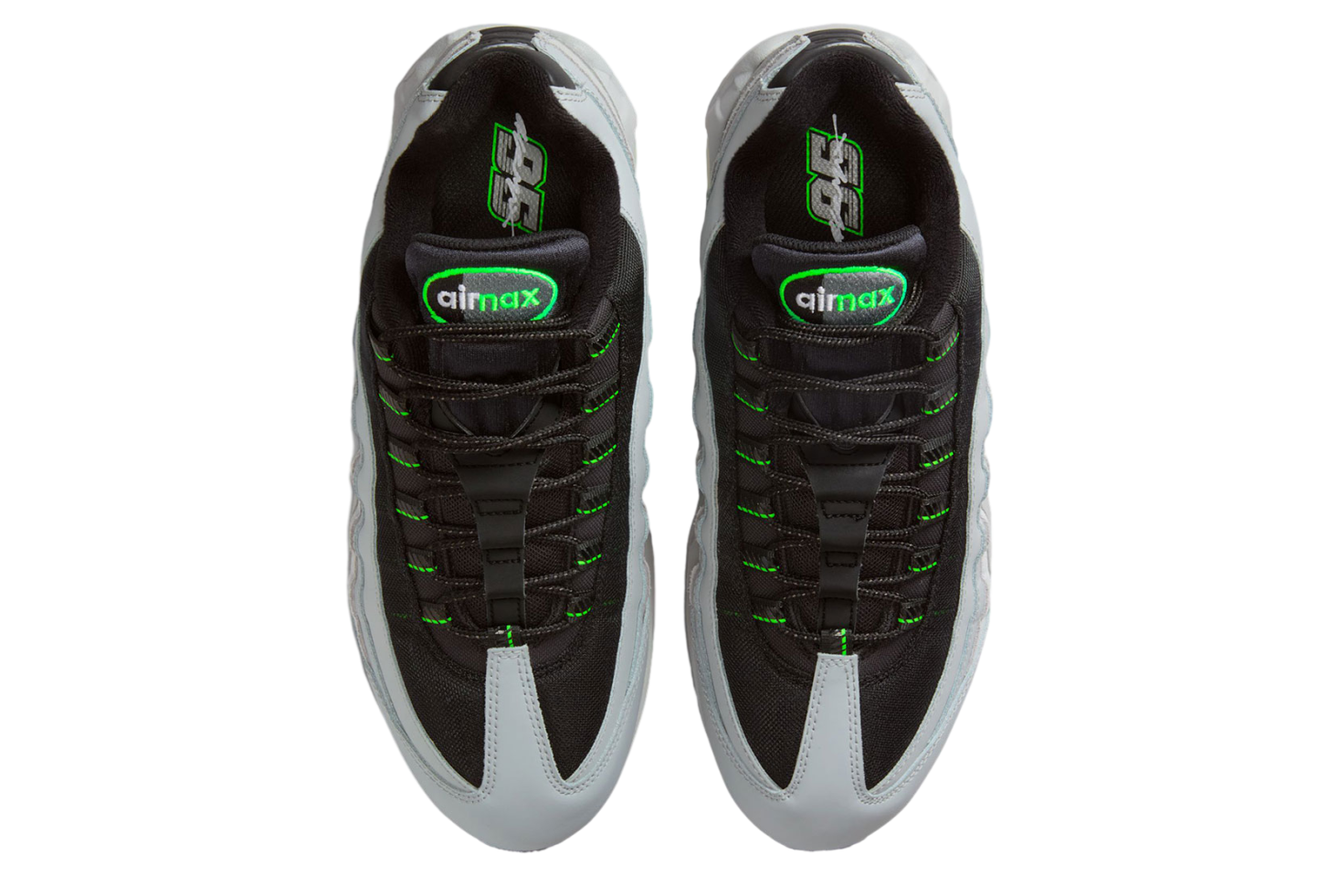 ai... Nike Air Max 95 Silver / Black / Green - Dec 2025 - IH1228