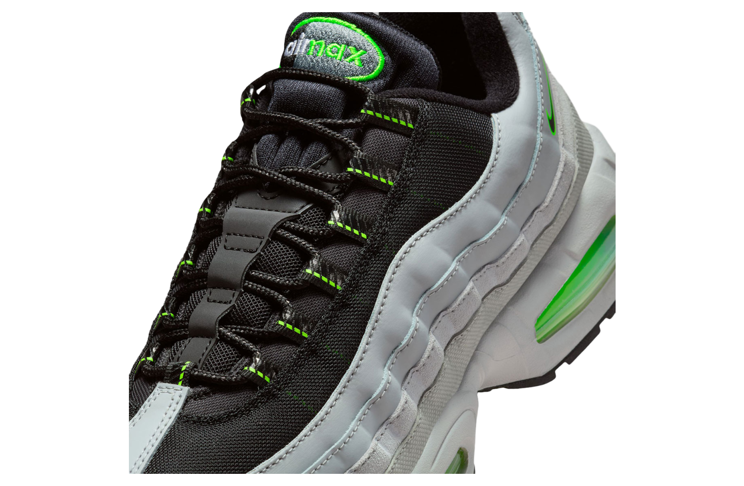 Nike Air Max 95 Silver / Black / Green - Dec 2025 - IH1228