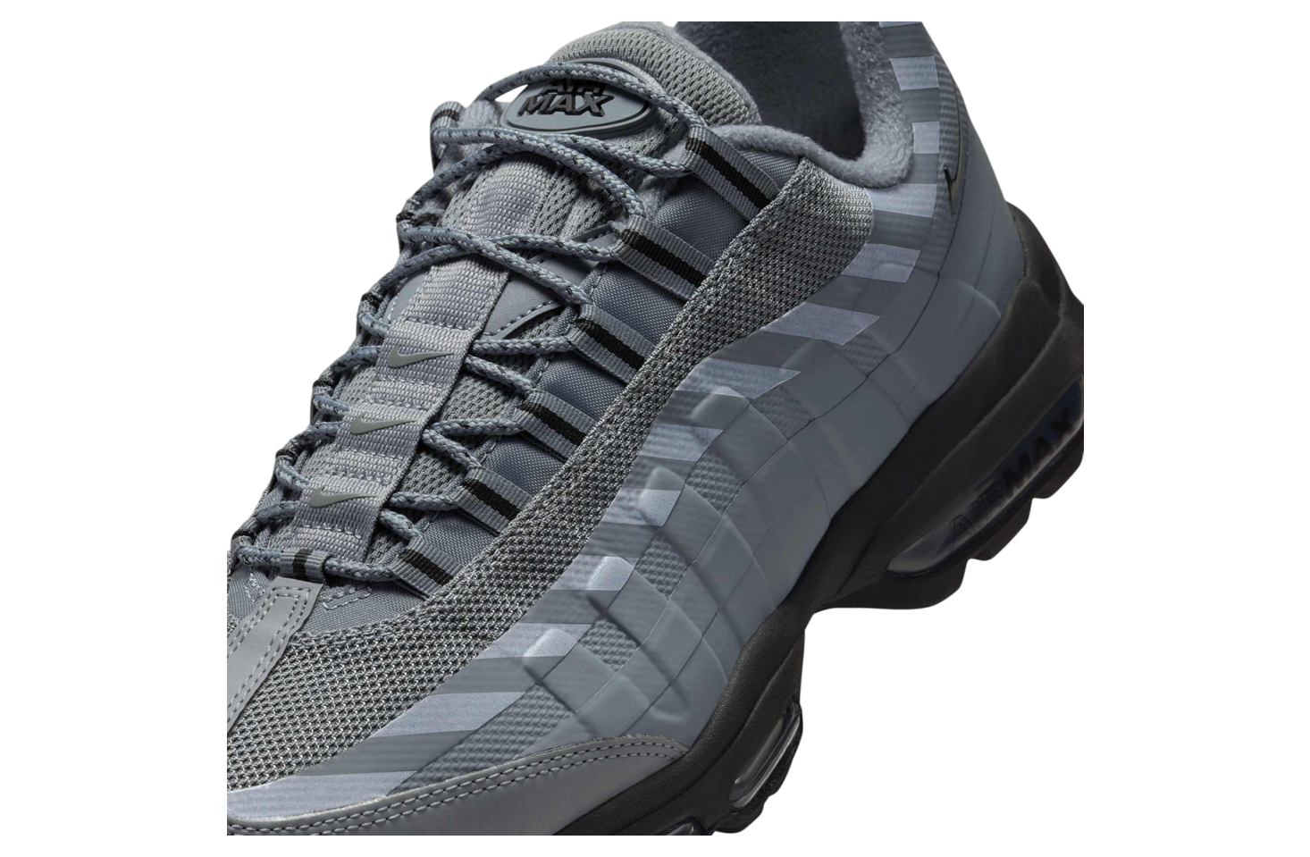 Nike Air Max 95 Ultra Caution Strip Black / Chrome Grey