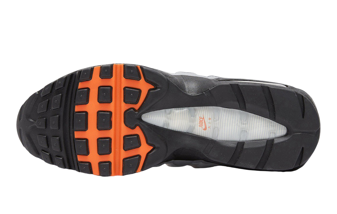 Nike Air Max 95 Wolf Grey Safety Orange - Sep 2024 - HM0622-002