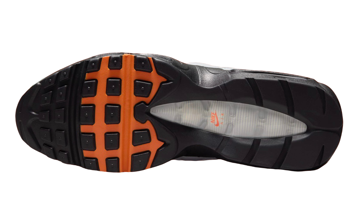 Nike Air Max 95 Wolf Grey Safety Orange - Sep 2024 - HM0622-002