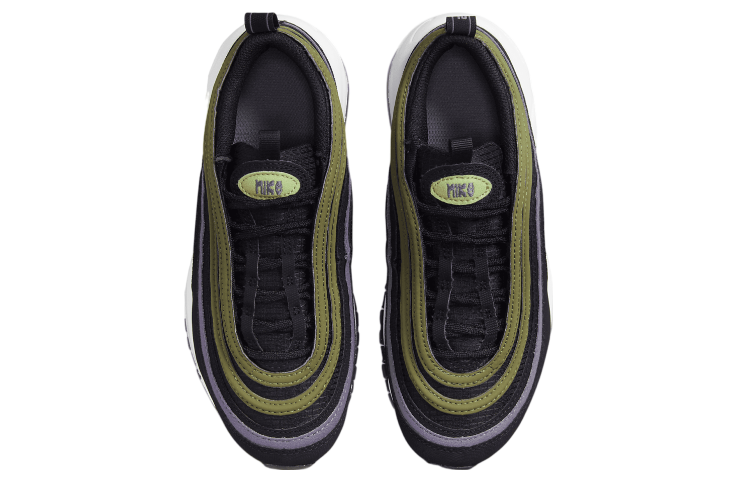 Nike Air Max 97 GS Black / Canyon Purple / Vivid Green