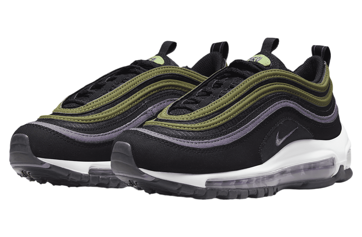 Nike Air Max 97 GS Black / Canyon Purple / Vivid Green