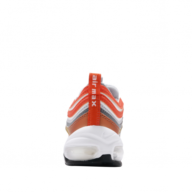 Nike air max 97 trainer white outlet / pure platinum / team orange