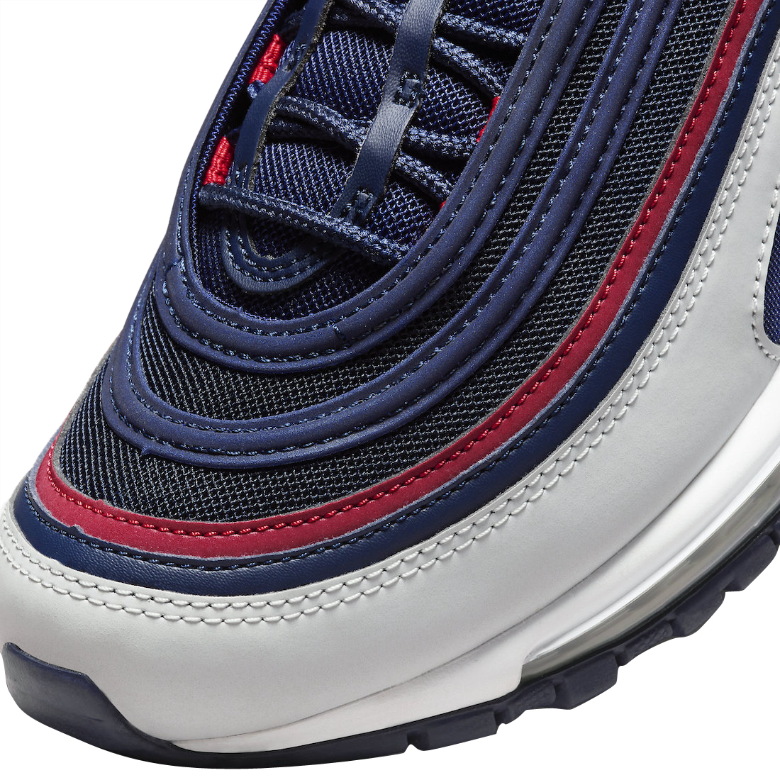 Navy blue red and white air max 97 best sale