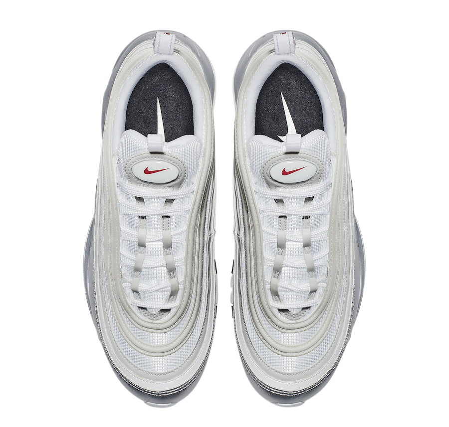 white metallic silver air max 97