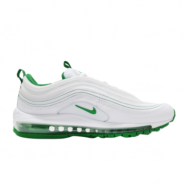 white and green air max 97