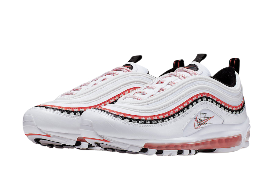 nike air max 97 white and red