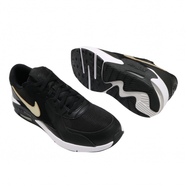 Nike Air Max Excee GS Black Metallic Gold CD6894006