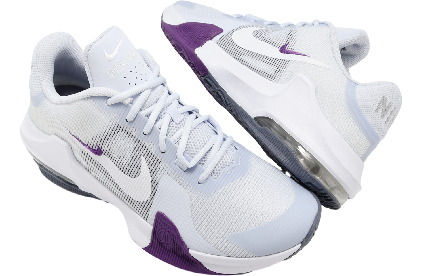 Nike Air Max Impact 4 Basketball Shoes White Purple DM1124-010 M 12 / W 13.5 Basketball shoes Nike AIR MAX IMPACT 4 - Top4Running.com main image 4